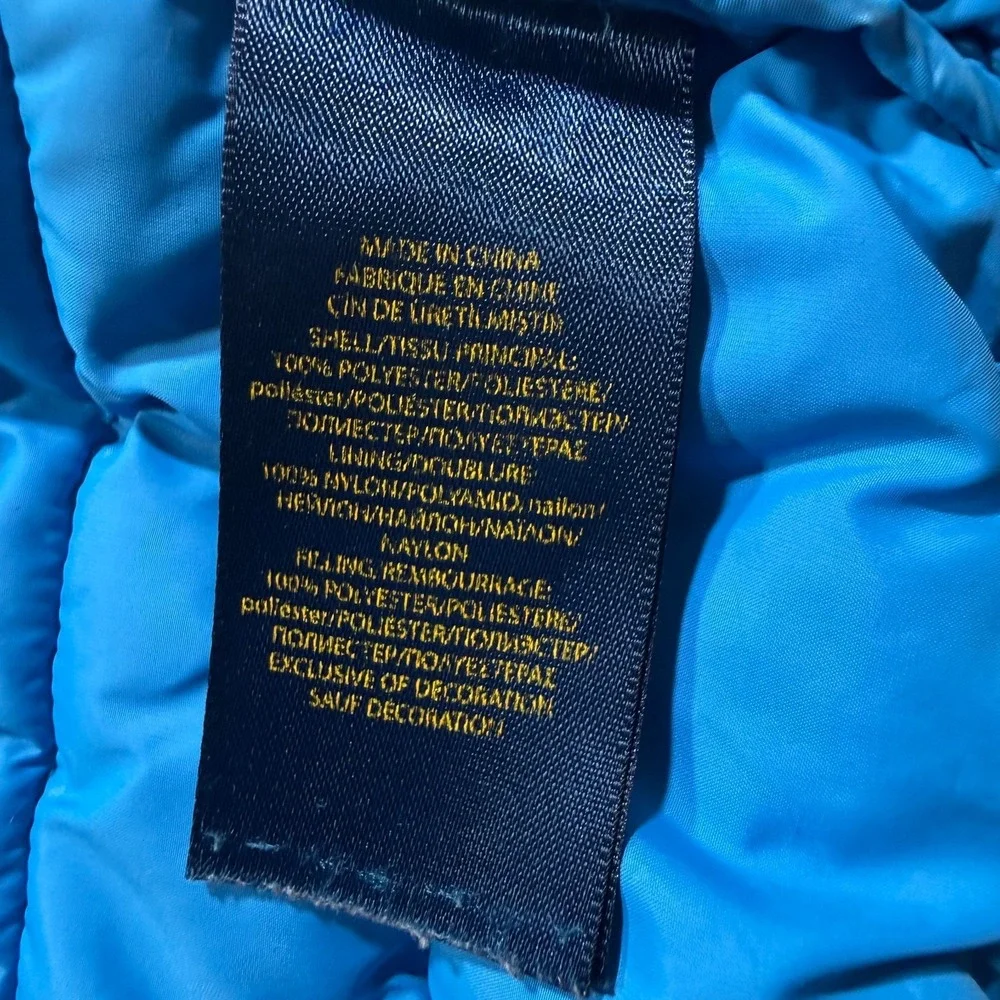 Polo Ralph‎ Lauren Puffer Vest Toddler  Size 2T Blue Orange Accents *READ*